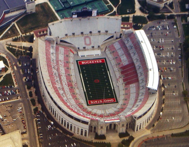 The Ohio Stadium, on the OSU Campus, is the 7th-largest non-racing stadium in the world and one of the largest football stadiums in the United States.