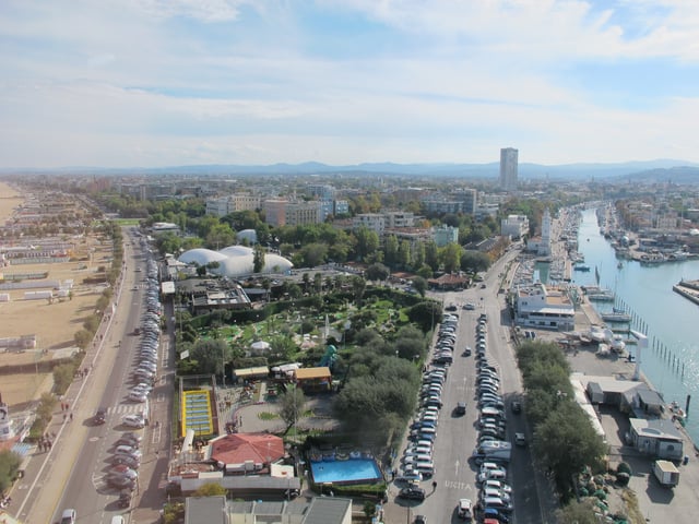 Aerial view of Rimini