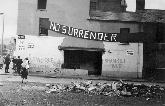 Shankill Road during the Troubles, 1970s