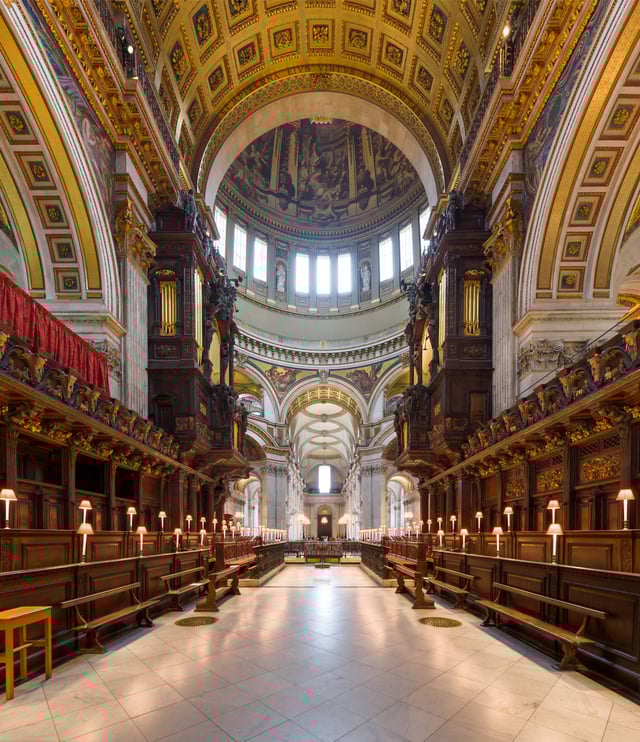 The choir, looking towards the nave