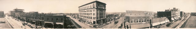 A 1909 panoramic view of Tulsa