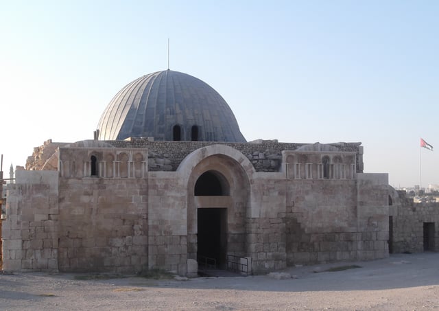 The Umayyad Palace on top of the Amman Citadel built around 800 AD