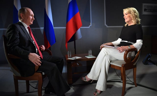 Megyn Kelly with Russian President Vladimir Putin, June 2017