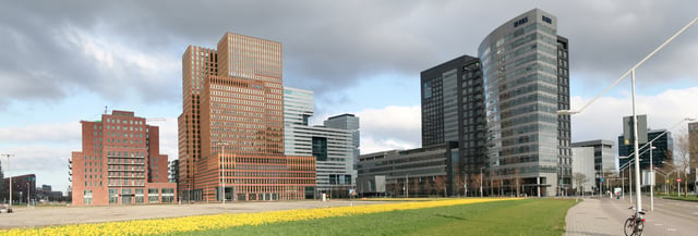 The Zuidas, the city's main business district.