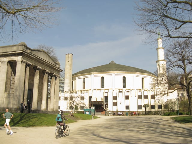 The Great Mosque of Brussels is the seat of the Islamic and Cultural Center of Belgium