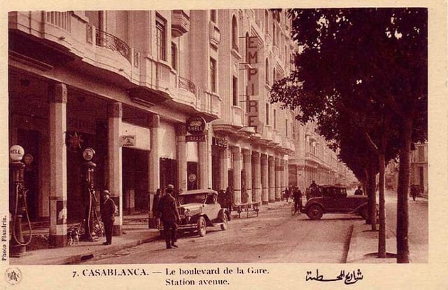 Casablanca in 1930—seen from Boulevard de la Gare, now Muhammad El-Khamis Street