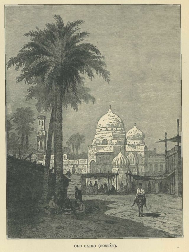 A rendition of Fustat from A. S. Rappoport's History of Egypt