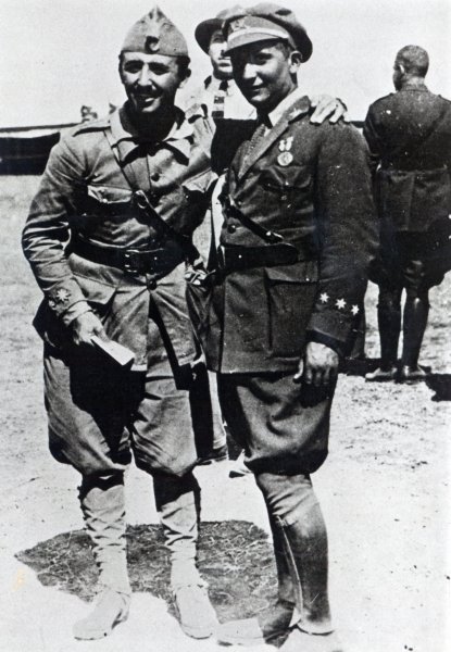 Francisco and his brother Ramón in North Africa, 1925