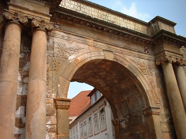 Heger Tor, formerly called Waterloo Tor, a memorial to Elector Georg's 'German' Legion in Osnabrück.