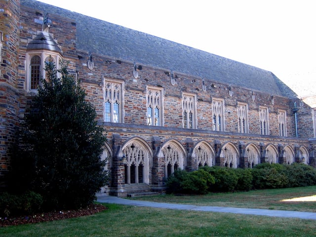 Duke's West Campus Union building has restaurants, offices, and some administrative departments.