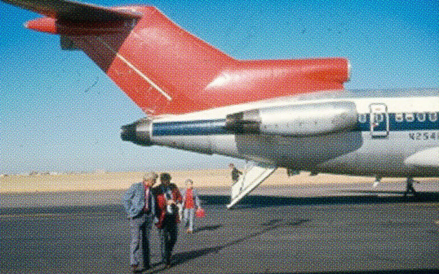 The 727 tail and rear airstairs