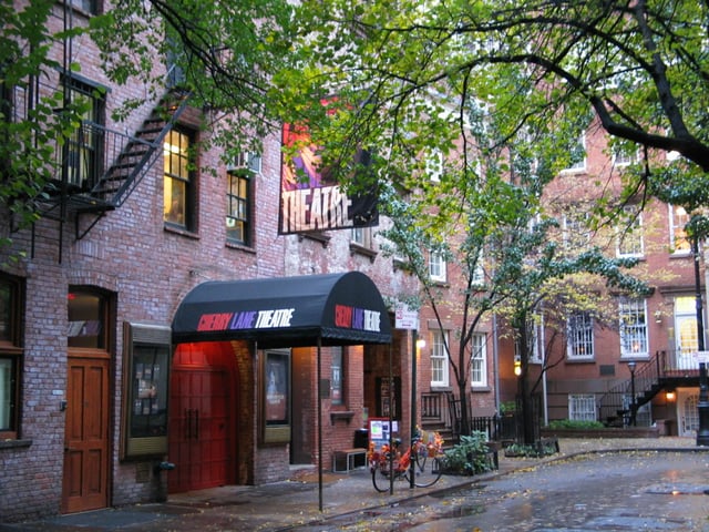 The Cherry Lane Theatre is located in Greenwich Village.