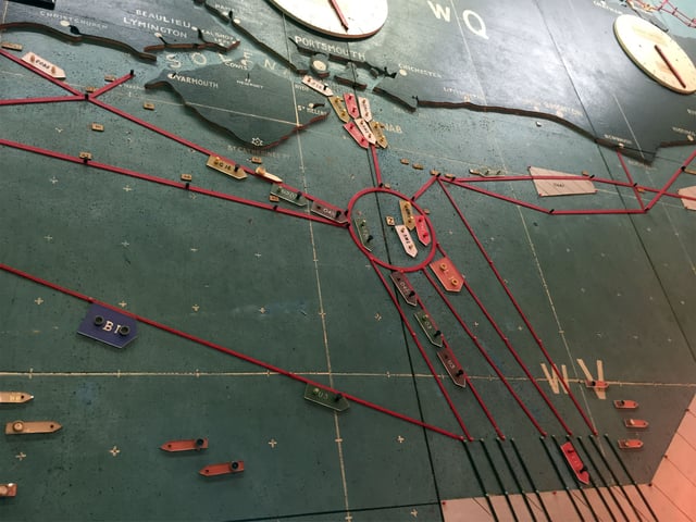 D-Day planning map, used at Southwick House