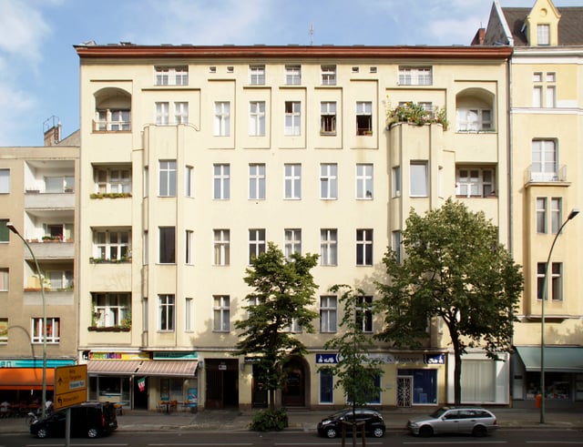 Apartment building at 155, Hauptstraße, Schöneberg, Berlin, where Bowie lived from 1976 to 1978