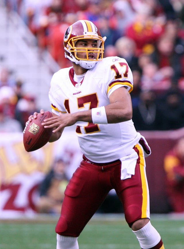 Quarterback Jason Campbell played for the Redskins from 2005–2009