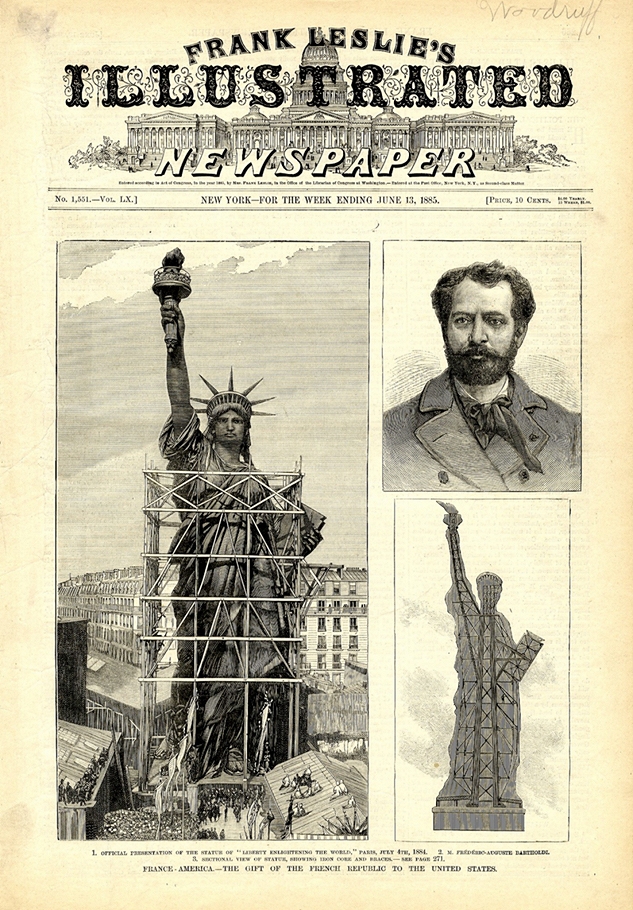 Front page of Frank Leslie's Illustrated Newspaper, week ending June 13, 1885