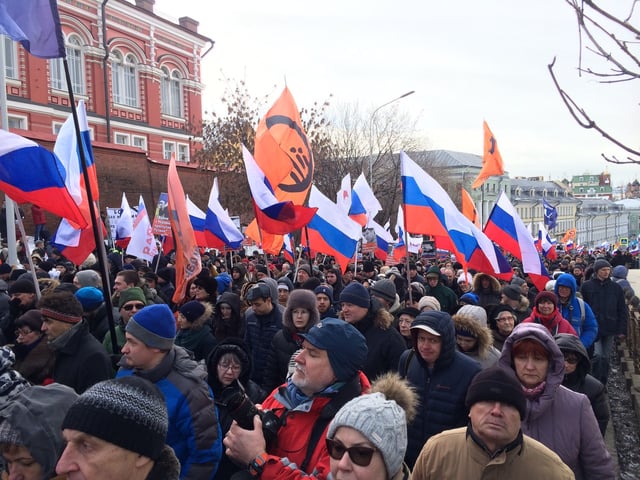 Russian opposition protest in Moscow, 26 February 2017
