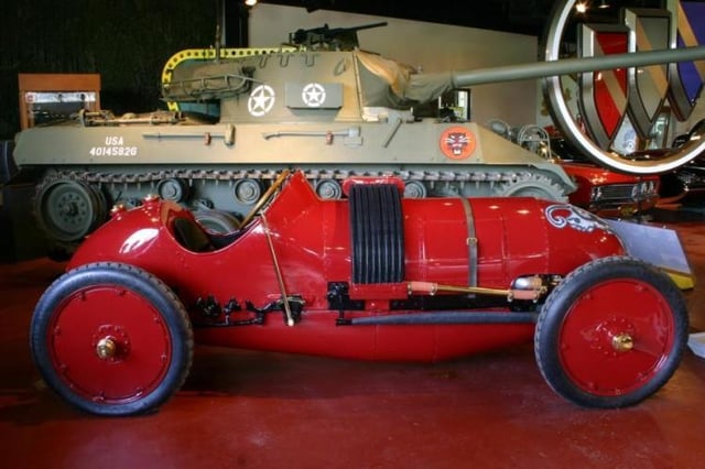 1910 Buick Bug Race Car and 1944 M18 Buick Hellcat tank destroyer