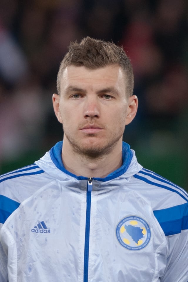 Edin Džeko, captain of the Bosnian national football team