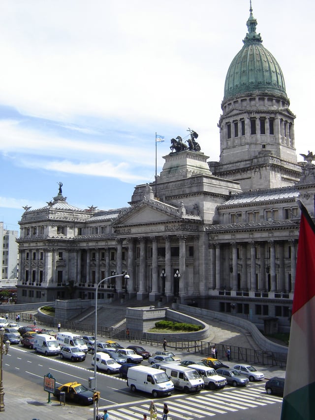 The Palace of the National Congress of Argentina.