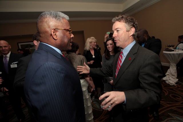 Paul speaking with former U.S. Congressman Allen West