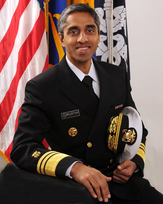 Vivek Murthy, Surgeon General of U.S.; former Vice Admiral of U.S. Health Corps