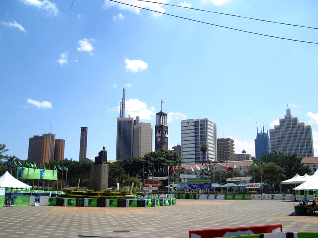 A view of Nairobi from the Kenyatta International Conference Centre