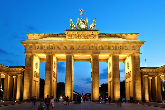 The Brandenburg Gate, icon of Berlin and Germany