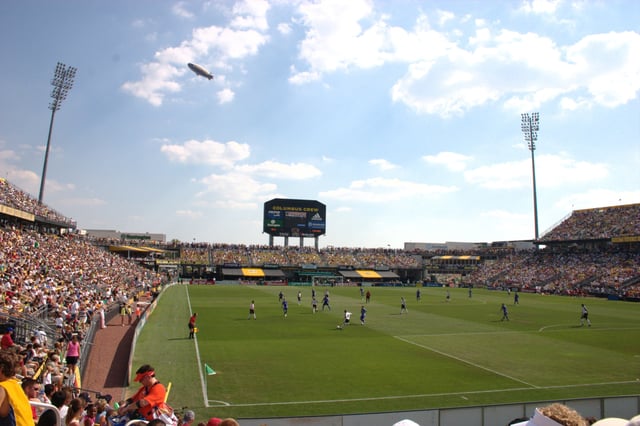 Mapfre Stadium, the first soccer-specific stadium in the U.S., and home to Columbus Crew SC.
