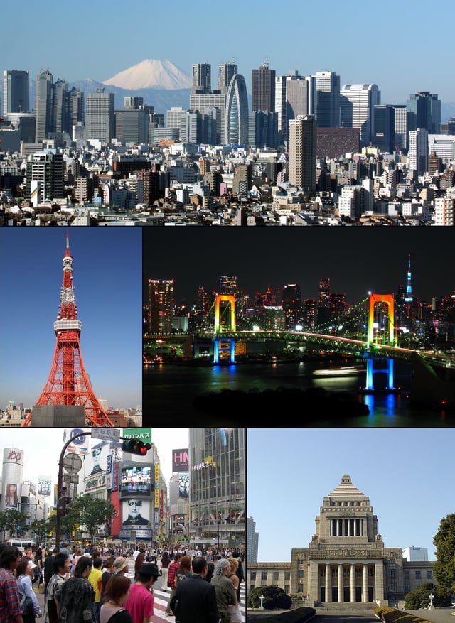 The capital Tokyo in 2010