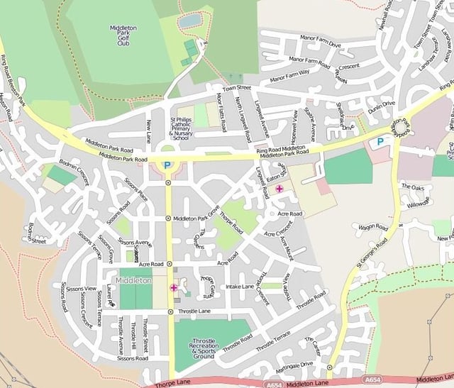 Middleton street map