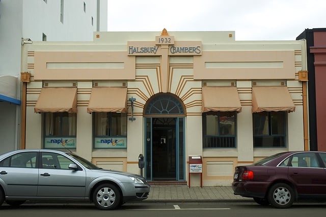 Halsbury Chambers (architect Louis Hay, 1932), Napier