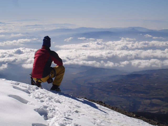 View from the summit of Pico de Orizaba