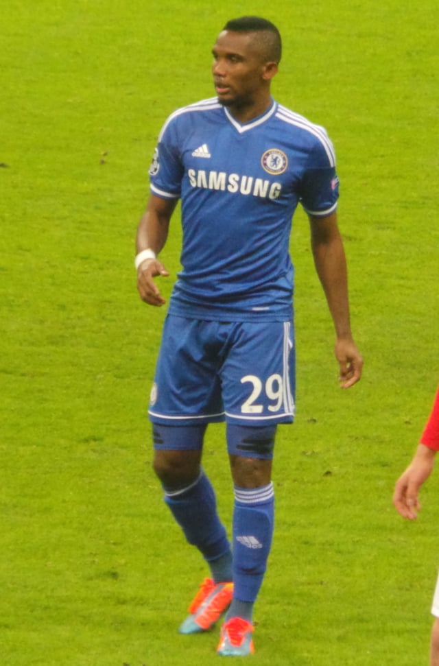 Eto'o with Chelsea in 2014