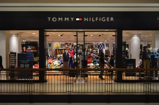 Tommy Hilfiger storefront inside a mall in 2014