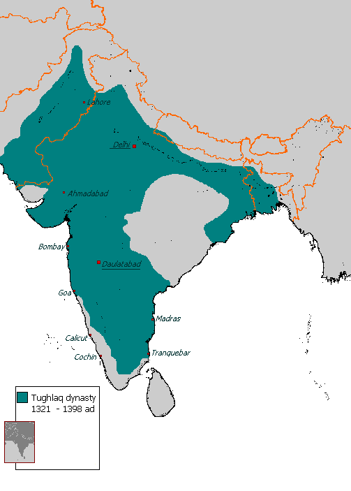 The Delhi Sultanate reached its zenith under the Turko-Indian Tughlaq dynasty.