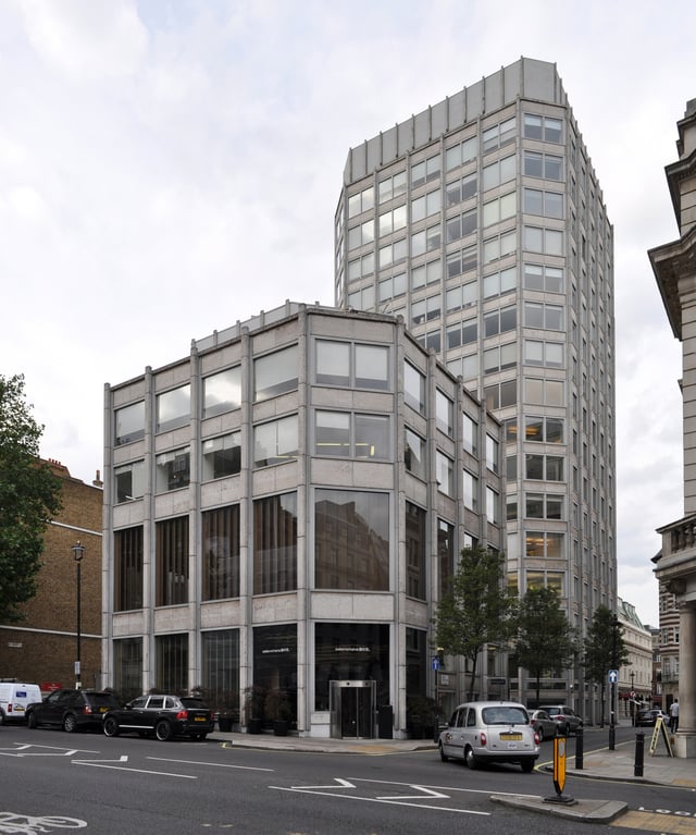 The Economist Building (until 2017), St James's Street, photo by Alison and Peter Smithson