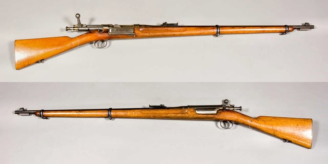 Norwegian Krag–Jørgensen Model 1892 prototype rifle (not identical to the Model 1894 adopted for military use)