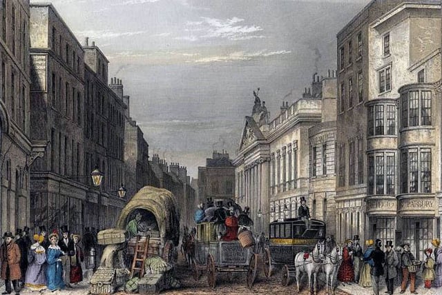 A picture of Leadenhall Street, London, c. 1837