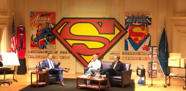 The Library of Congress hosting a discussion with Dan Jurgens and Paul Levitz for Superman's 80th anniversary and the 1,000th issue of Action Comics.