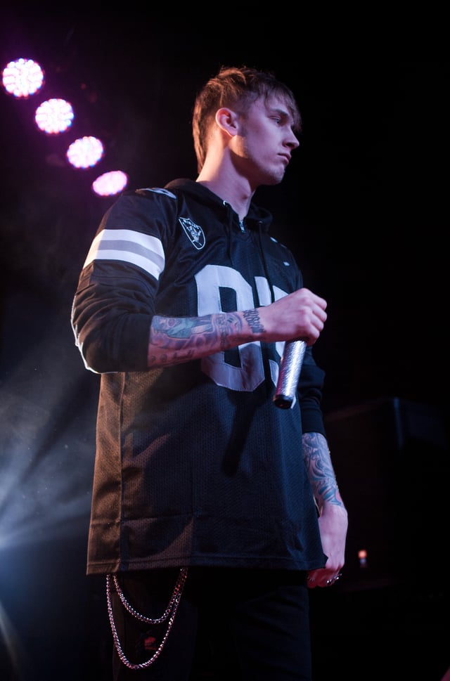 MGK performing in Pittsburgh in March 2013