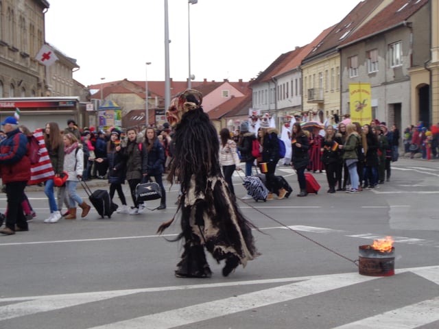 Krampus during the carnival in Čakovec