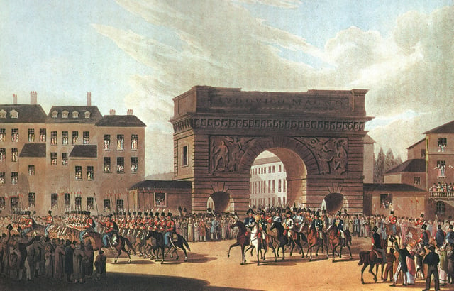 The Russian Army entering Paris in 1814