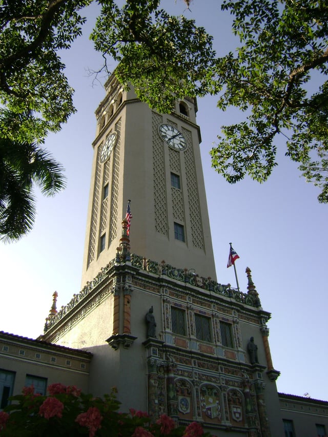 Main tower of the University of Puerto Rico campus in Río Piedras