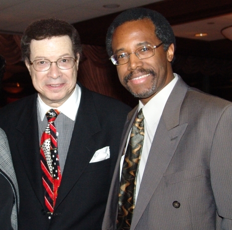 Carson with fellow surgeon Levi Watkins in 2000