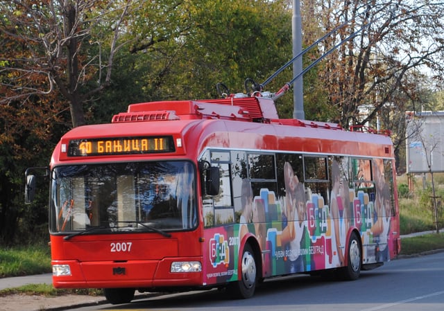 The GSP trolleybus fleet is the youngest, most consisting of Belkommunmash models AKSM-321 and AKSM-333 (from 2010).