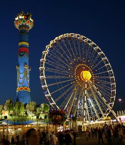 The Cannstatter Volksfest in the district of 'Bad Cannstatt'