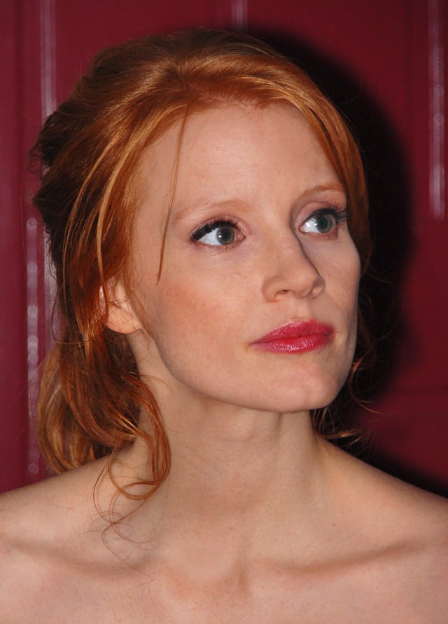 Jessica Chastain won for her role in Zero Dark Thirty (2012).