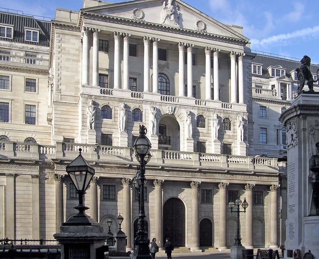 The Bank of England gained a monopoly over the issue of banknotes with the Bank Charter Act of 1844.