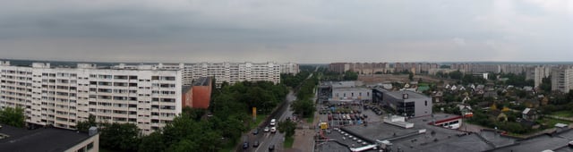 Panorama of western part of the city